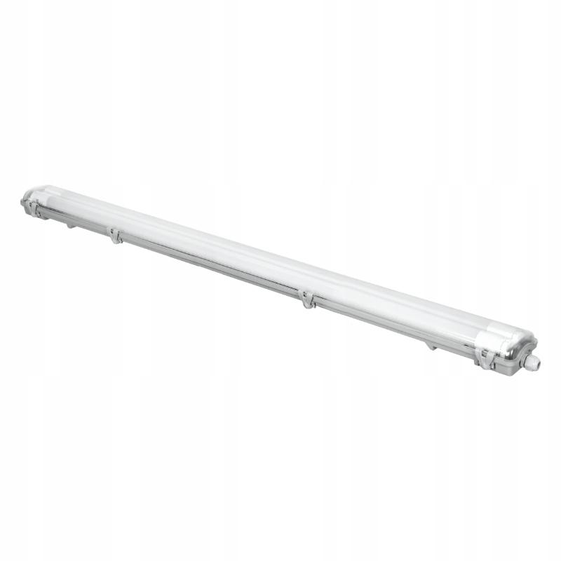 Oprawa hermetyczna do tub LED G13, 2xT8, 2x18W, 2x1800lm, 4000K, IP65, 120c
