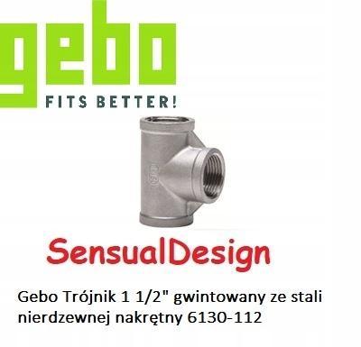 Trójnik gwintowany ze stali nierdzewnej nakrętny 1 1/2