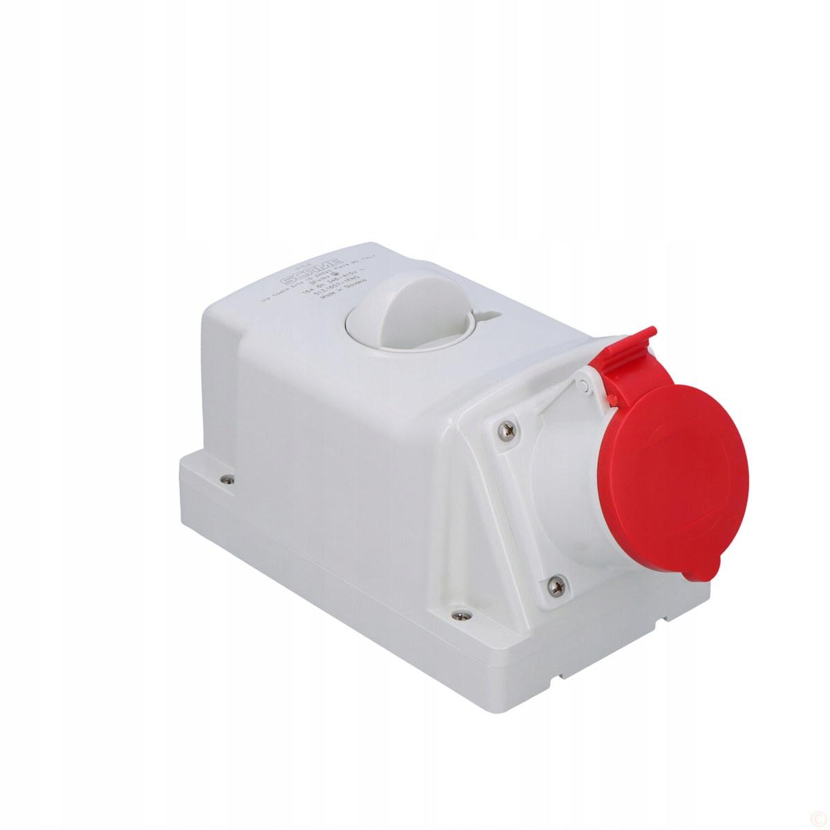 SCAME Gniazdo natynkowe OPTIMA-COMBI 3P+N+E 16A + 230V z wyłącznikiem 0-1