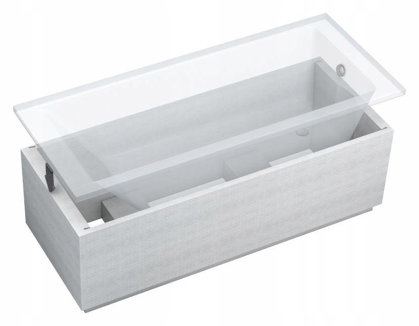 Nośnik do wanien prostokątnych 1.028-LED Stabilsound LED120-170x70x61cm