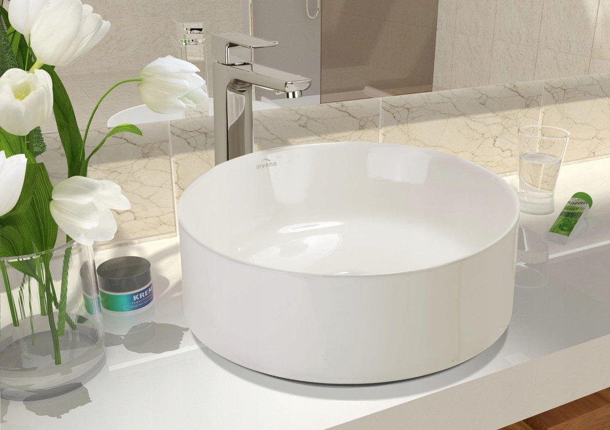 INVENA UMYWALKA NABLATOWA KOS INVENA TREND 42 CM, OKRĄGŁA