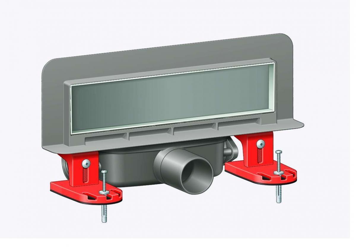 Odpływ ścienny Scada z pokrywą do wklejenia płytek
