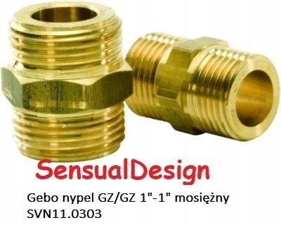 GEBO Mosiężny nypel GZ/GZ 1-1