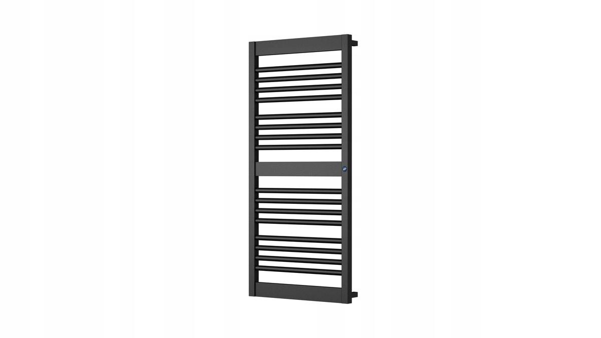 Grzejnik drabinkowy FRAME 400X1075 449W podł dolne rozstaw 370mm czarny mat