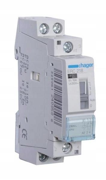 HAGER Przekaźnik instalacyjny 230VAC 1NO+1NC 16A