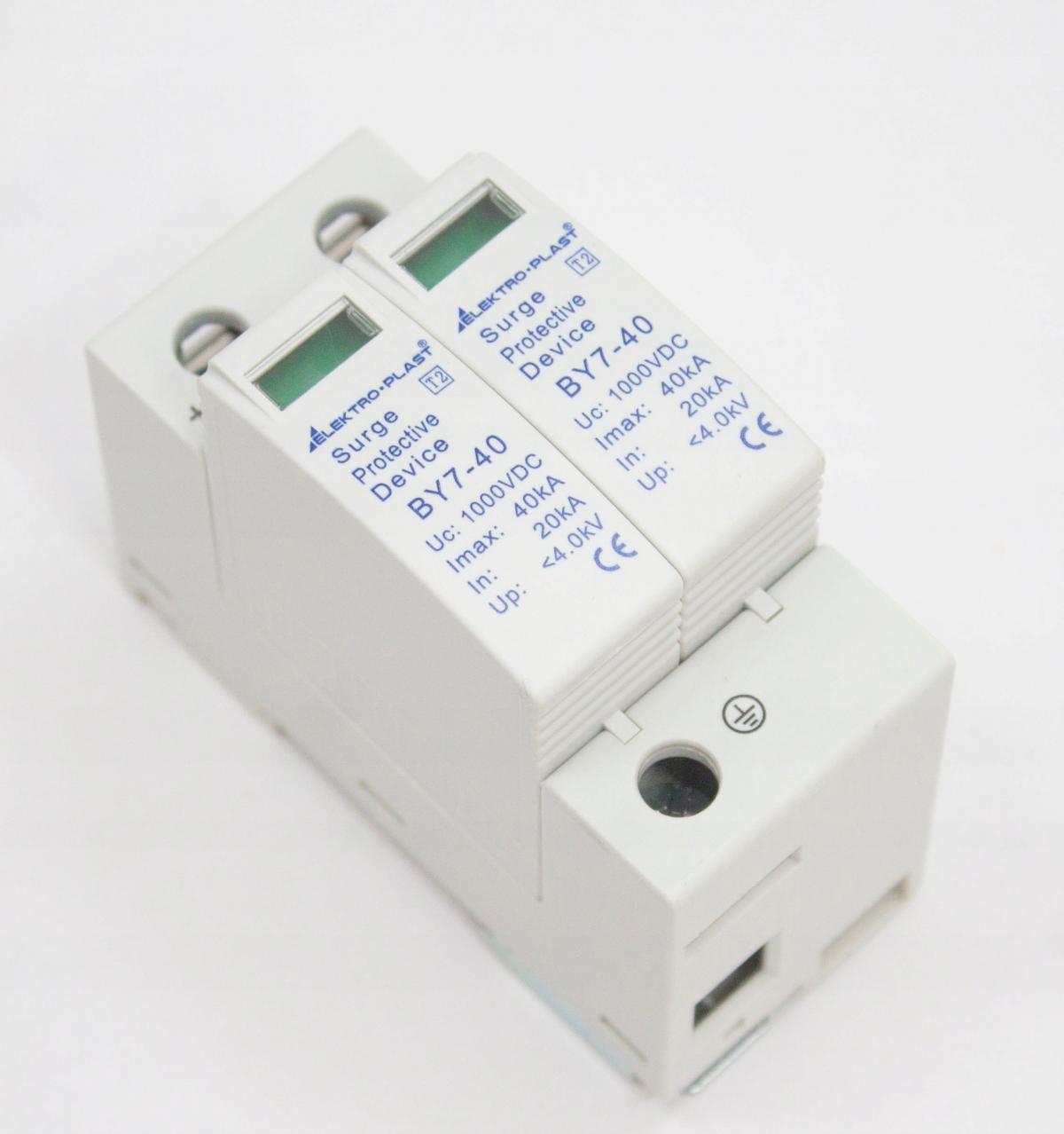 Ogranicznik przepięć PV 2P (T2 DC) 1000VDC BY7-40/2-1000