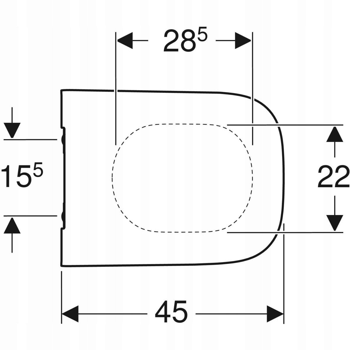 Stelaż WC GEBERIT Selnova Square Duofix Basic w komplecie z miską Selnova