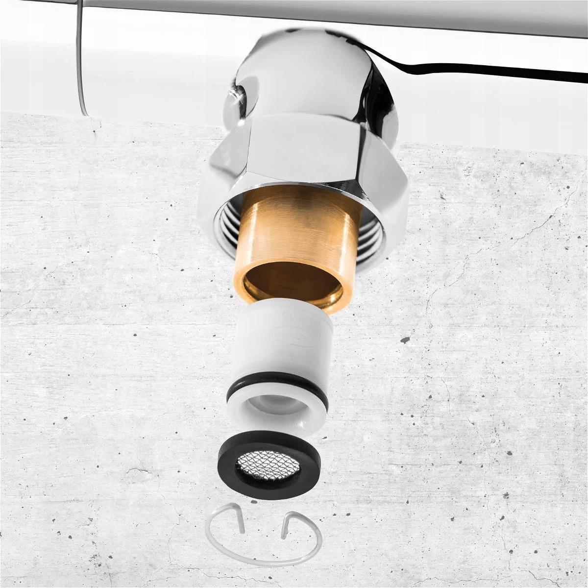 DEANTE Deszczownica z baterią prysznicową termostatyczną, chrom