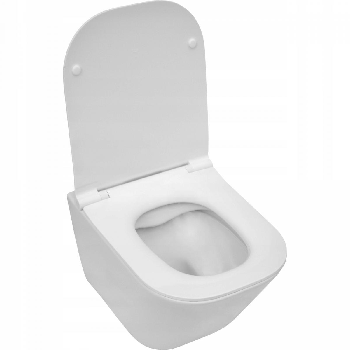 ROCA Miska WC wisząca ROCA GAP SQUARE Rimless 34 x 48 cm biała