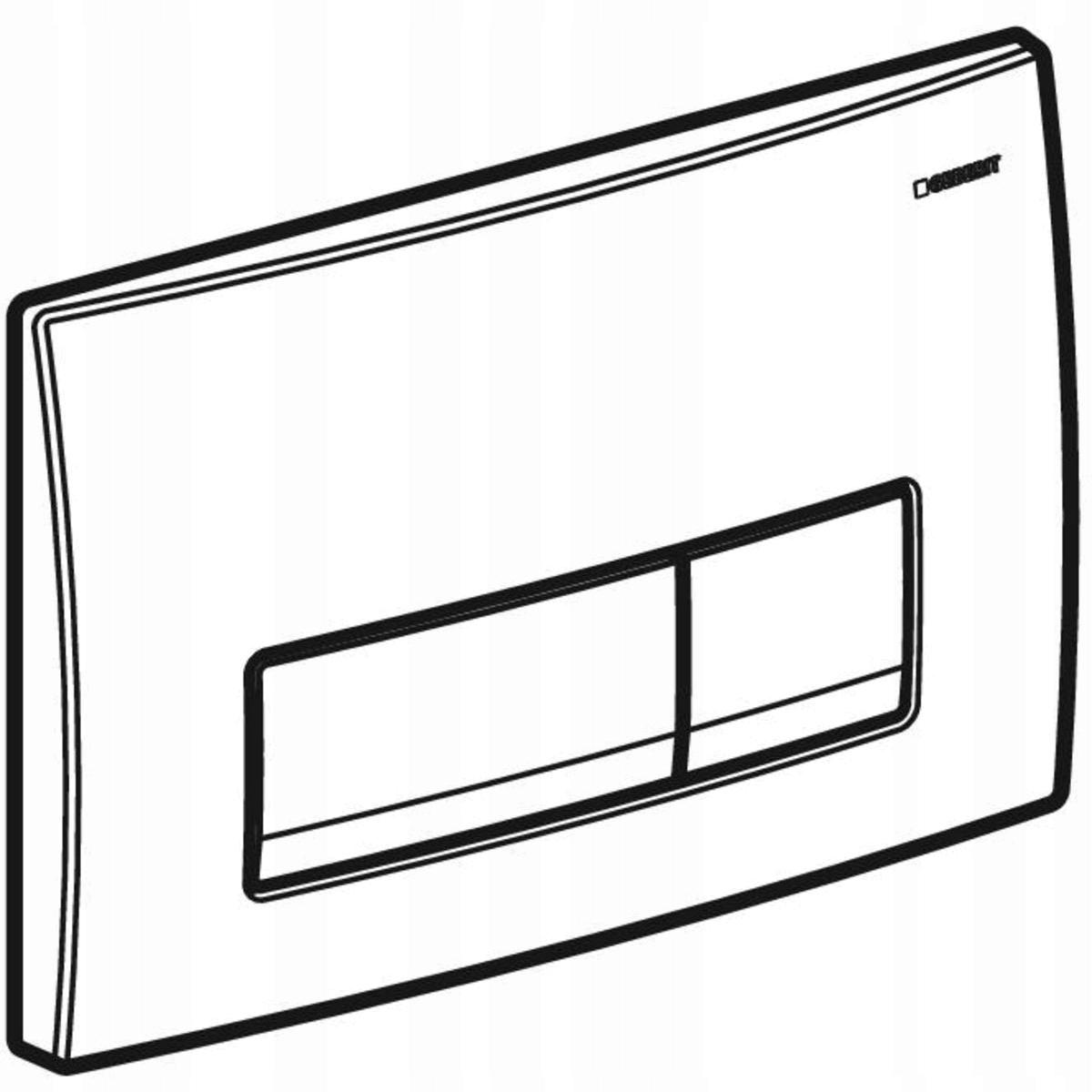 Przycisk spłuczki Geberit Delta50 chrom/chrom 48h