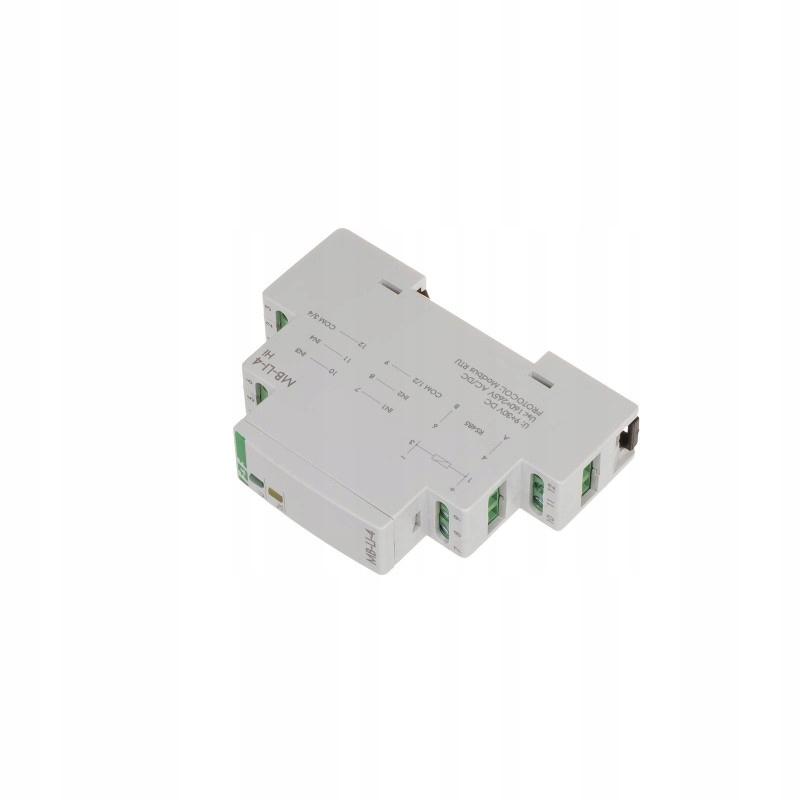 Licznik impulsów z wyjściem modbus rtu, 4-kanałowy, 1 moduł MAX-MB-LI-4LO