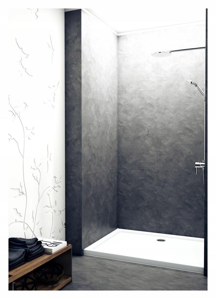 Brodzik akrylowy 3.269 Standard 80x120x5 cm Caspar, prostokątny odpływ na