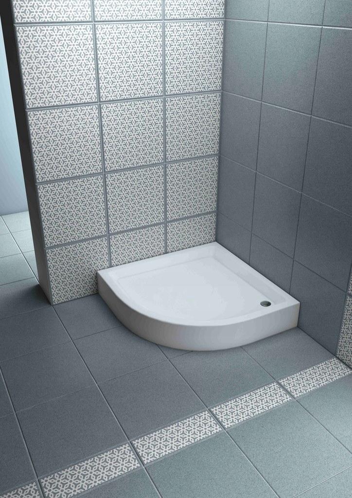 ONNLINE Brodzik Onnline 80x80 cm półokrągły R55 typ płytki16x80x80x5cm