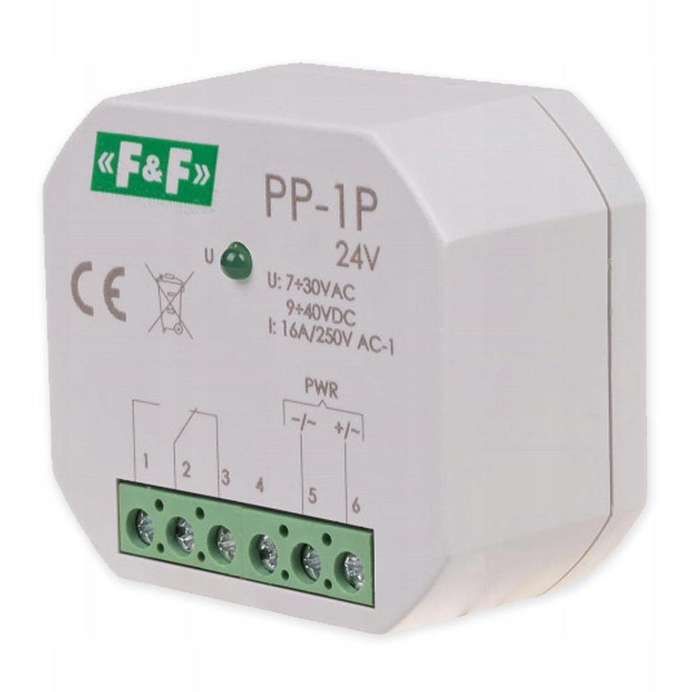 Przekaźnik elektromagnetyczny, 1P 16A, montaż podtynkowy,U=7÷30VAC / 9÷40VD