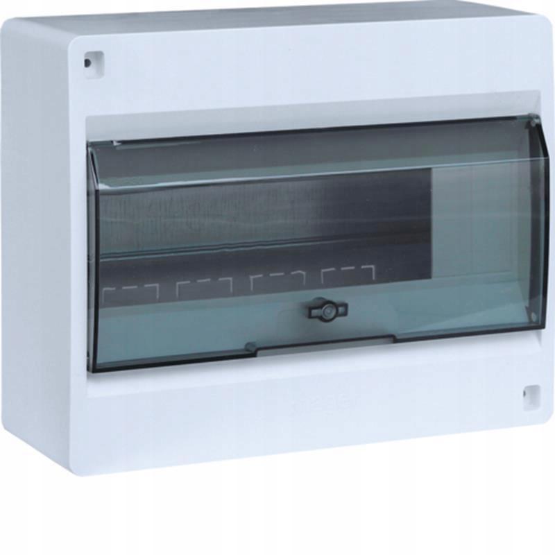 HAGER Rozdzielnica IC2 1x10 modułowa n/t IP40 drzwi transparentne
