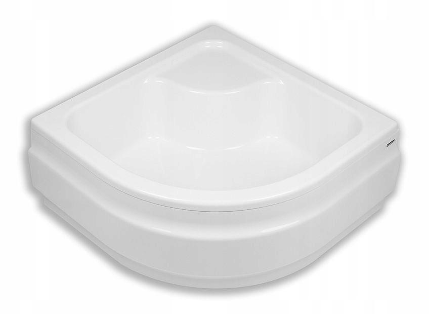 Brodzik akrylowy standard Doris półokrągłyR55 80x80 głębokość 28 cm 3.222.