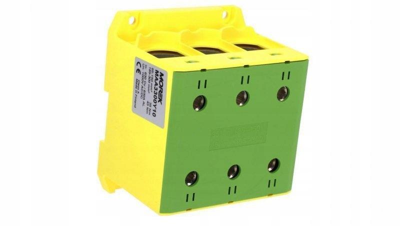 Złączka OTL300-3 żółto-zielony 3xAl/Cu 95-300mm2 1000V AC/1500V DC, zacisk