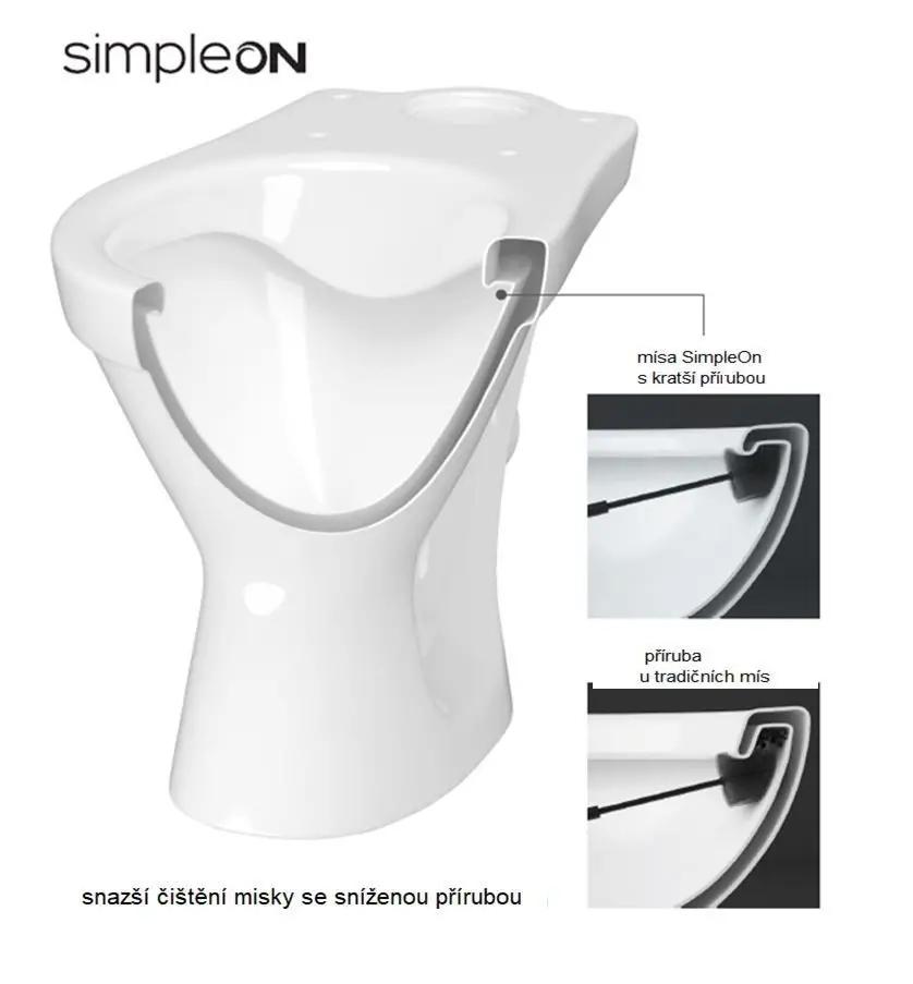 Kompakt 696 Cersania Simpleon 010 3/6 l deska duroplastowa slim wolnoopadaj