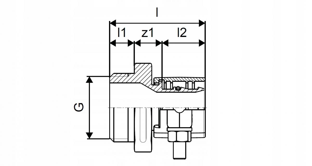 UPONOR Uponor Wipex złączka PN6 25x2,3-G1