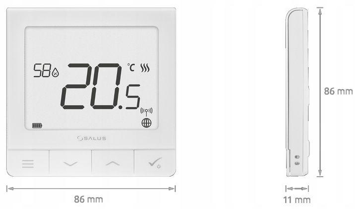 Regulator temperatury przewodowy SALUS SQ610 Quantum, 230V tygodniowy podty