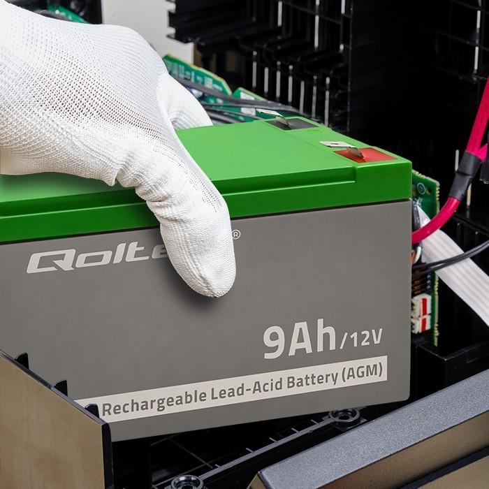 QOLTEC Akumulator AGM 12V 9Ah max. 135A