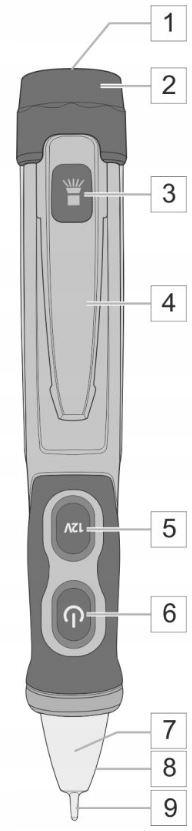 Bezdotykowy wskaźnik napięcia VT-3 12V/100-1000V