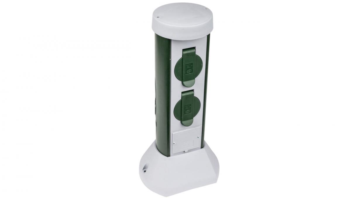 PCE Słupek ogrodowy 2xGS 16A 3p 230V, IP44 2mb OWY 3x1mm2