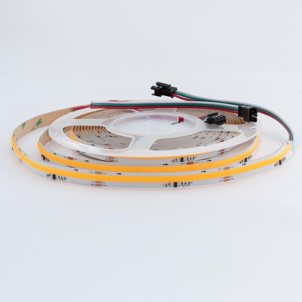 Taśma LED NEXTEC, 24V, COB, 12W, 360 LED, IP20, 3000K Digital IC, SM16703/W