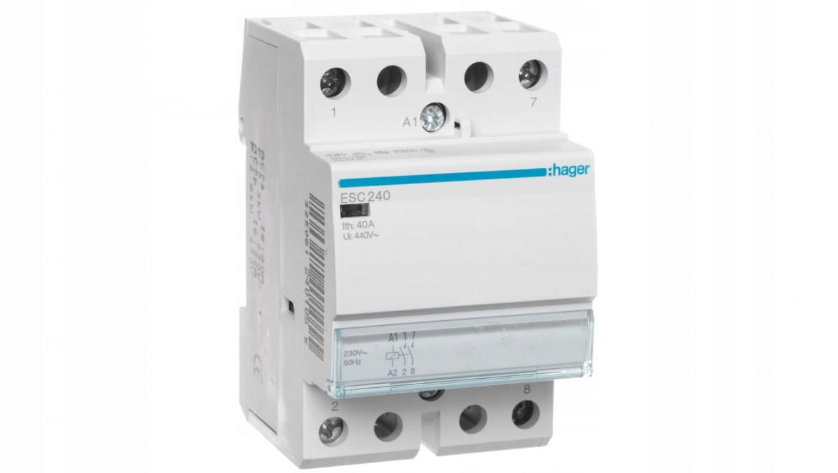HAGER Stycznik 230VAC 2NO 40A AC-7a/b