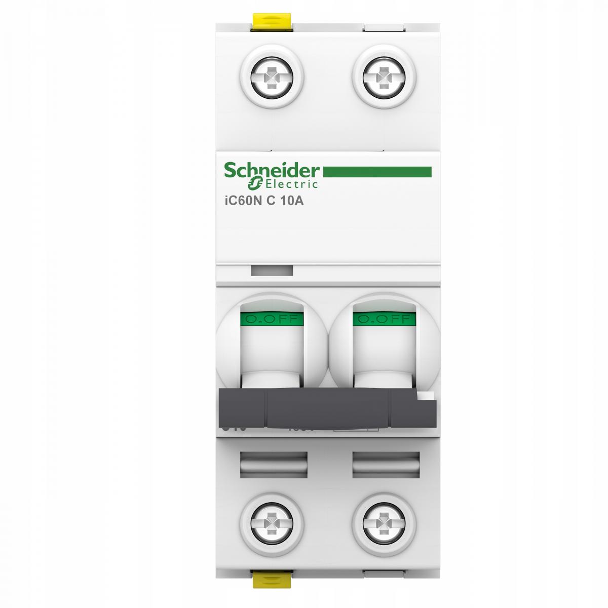SCHNEIDER ELECTRIC Wyłącznik nadprądowy iC60N-C10-2 C 10A 2-biegunowy