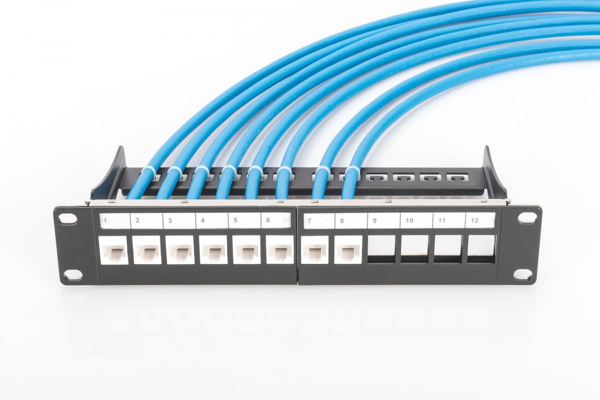 Kabel instalacyjny DIGITUS kat.6A, U/UTP, Dca, AWG 23/1, LSOH, 500m, niebie