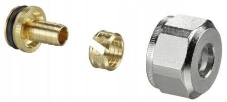 Ofix K, złączka zaciskowa do rur z tworzywa sztucznego, 14x2 mm, (kpl.=2 sz