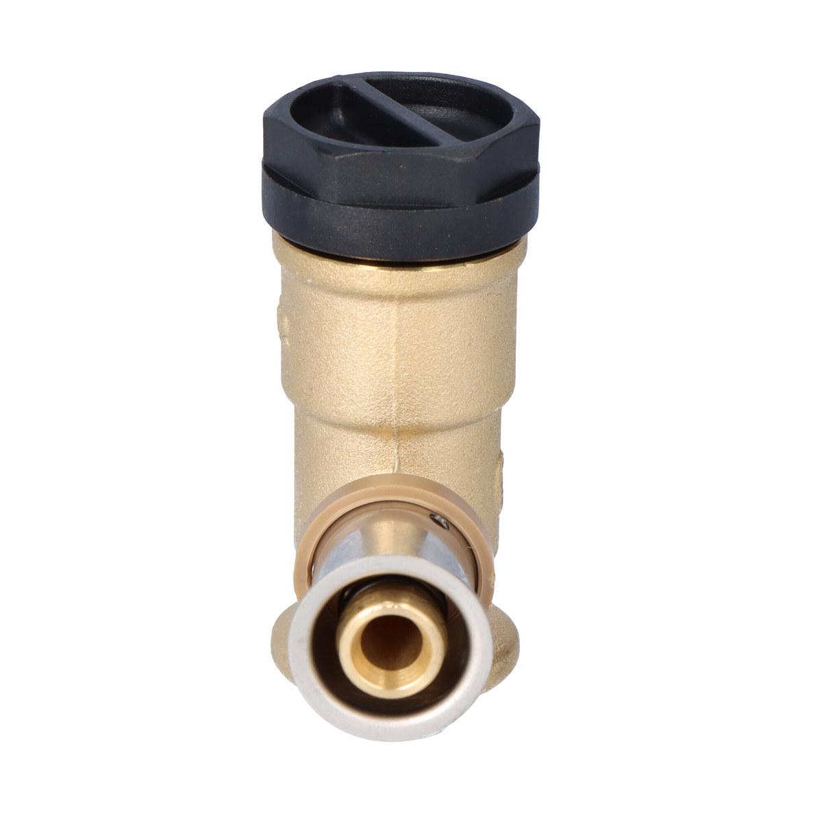 KAN-therm Kolano ścienne mosiężne GW ultraPRESS - 16 Rp1/2 L = 52.5 mm