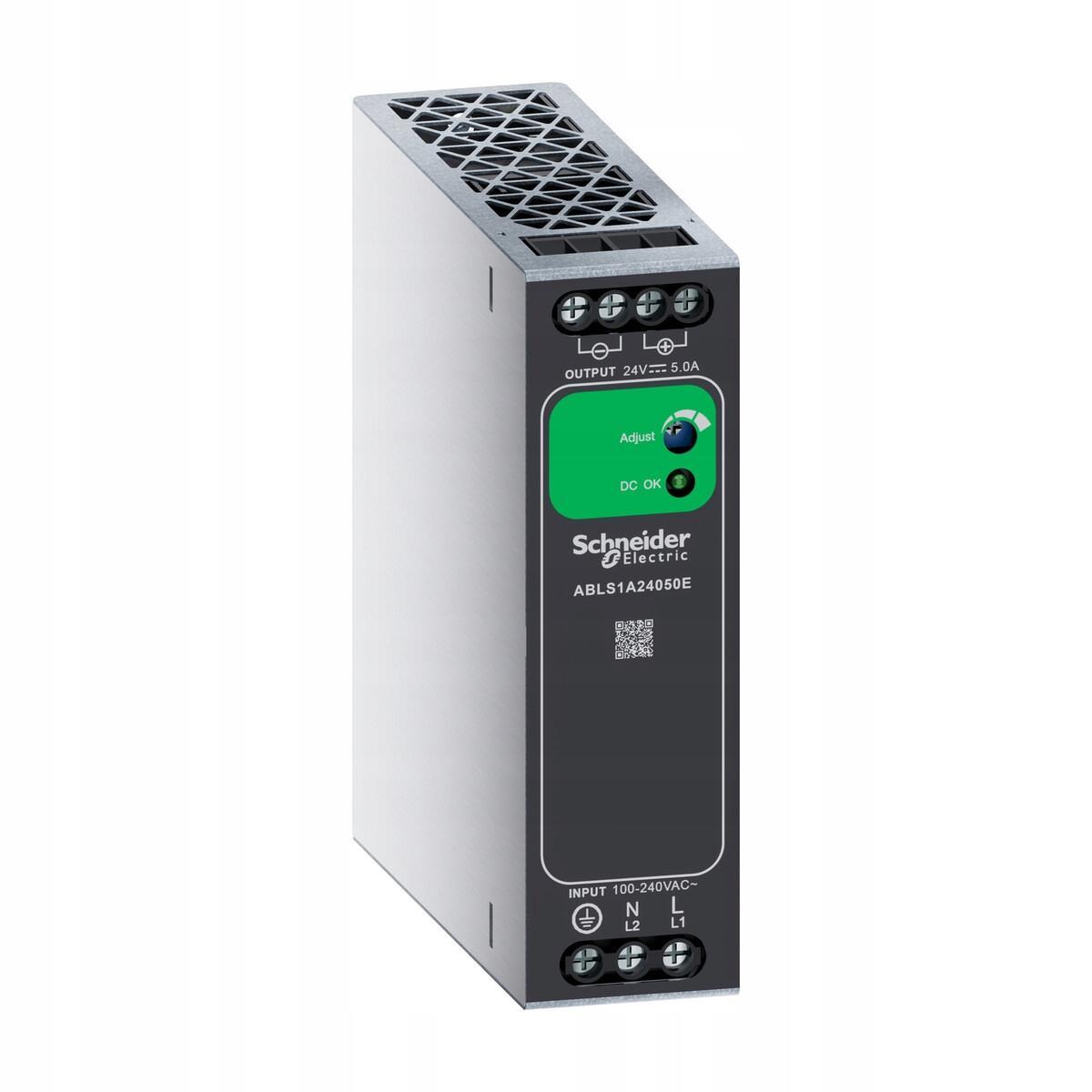 Zasilacz jednofazowy 100…240 V AC, wyjście 24 V DC, 120 W, Din-rail, IP20