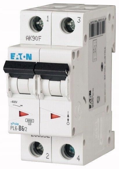 EATON Wyłącznik nadprądowy 6kA PL6-B6/2