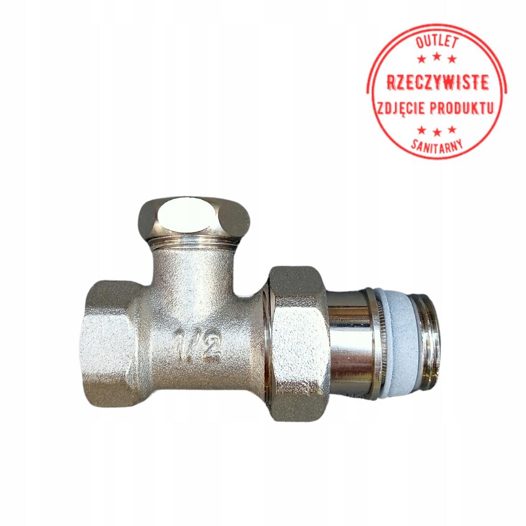 Combi 2, zawór powrotny, DN15 - 1/2, prosty, niklowany