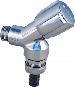 Zawór skośny GZ 1/2 z pokrętłem i głowicą z komorą smarną SCHELL COMFOR