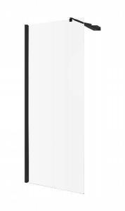 INVENA KABINA WALK-IN 100X200CM SZ.TRANSP.8MM SHINY-GLASS CZARNY