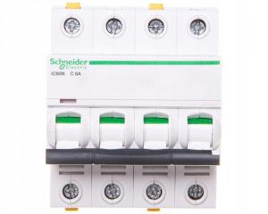 SCHNEIDER ELECTRIC Wyłącznik nadprądowy iC60N-C6-4 C 6A 4-biegunowy