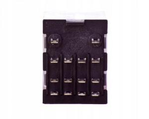 Przekaźnik pomocniczy wtykowy miniaturowy 6A, 230VAC,LED, 4 styki przełączn