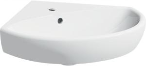 Umywalka kompaktowa Selnova narożna, B59 cm, H18 cm, T56 cm, z przelewem, z