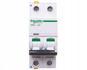 SCHNEIDER ELECTRIC Wyłącznik nadprądowy iC60H-C2-1N C 2A 1N-biegunowy