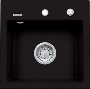 DEANTE Zlewozmywak granitowy 1-komorowy Zorba, nero