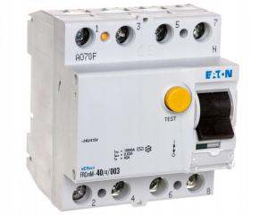 EATON Wyłącznik różnicowoprądowy typ AC 4-biegunowy FRCmM-40/4/003