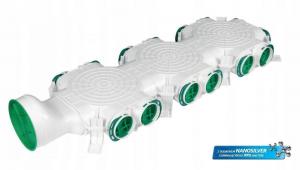 AWENTA Skrzynka rozdzielcza z dolotem bocznym fi160-14x75