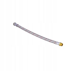 Wąż w oplocie 10bar,L=50 cm,1/2 gwint wewnętrzny / gwint zewnętrzny nierdz