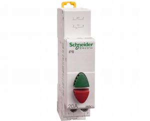 Przycisk podwójny (z samopowrotem) iPB-20-11-2-G/R 20A 1NO/1NC szary/czerwo