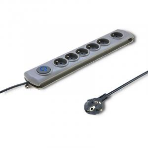 QOLTEC Listwa antyprzepięciowa Quick Switch 6 gniazd 3m