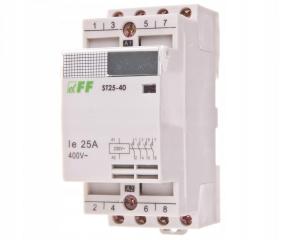 F&F Stycznik modułowy, montaż na szynie, styki 4no, 25a ST25-40