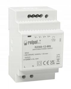 RELPOL Zasilacz impulsowy 15 W, 12 V DC RZI15-12-MN